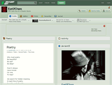 Tablet Screenshot of eyeofchaos.deviantart.com
