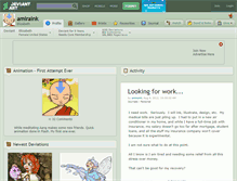 Tablet Screenshot of amiraink.deviantart.com