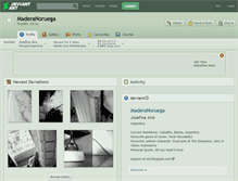 Tablet Screenshot of maderanoruega.deviantart.com