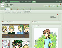 Tablet Screenshot of kagenosora.deviantart.com