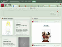 Tablet Screenshot of epic-fuzz.deviantart.com