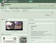 Tablet Screenshot of mermaiden.deviantart.com
