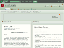 Tablet Screenshot of lovesick-vampire.deviantart.com