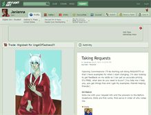 Tablet Screenshot of janianna.deviantart.com