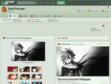 Tablet Screenshot of klaratheangel.deviantart.com