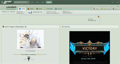Desktop Screenshot of leonadark.deviantart.com