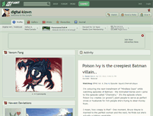 Tablet Screenshot of digital-klown.deviantart.com