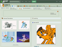 Tablet Screenshot of cedar13.deviantart.com