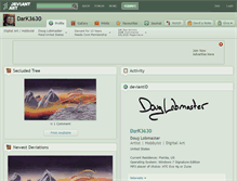 Tablet Screenshot of dark3630.deviantart.com