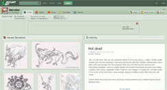 Desktop Screenshot of mewstor.deviantart.com