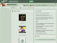Tablet Screenshot of kanonxjessica.deviantart.com