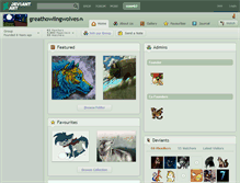 Tablet Screenshot of greathowlingwolves.deviantart.com