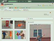 Tablet Screenshot of crazyakatsuki44.deviantart.com