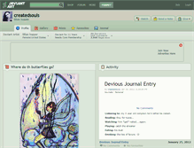 Tablet Screenshot of createdsouls.deviantart.com
