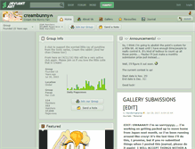 Tablet Screenshot of creambunny.deviantart.com