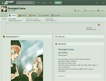 Tablet Screenshot of deranged-llama.deviantart.com