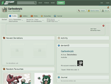 Tablet Screenshot of garbodorplz.deviantart.com