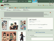 Tablet Screenshot of agentdax.deviantart.com