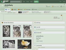 Tablet Screenshot of photoflacky.deviantart.com