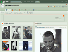 Tablet Screenshot of kaminekokuroshiro.deviantart.com