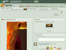 Tablet Screenshot of kingsimba.deviantart.com