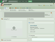 Tablet Screenshot of demonsblade.deviantart.com