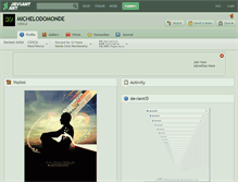 Tablet Screenshot of michelodomonde.deviantart.com