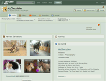 Tablet Screenshot of mzchocolate.deviantart.com