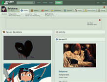 Tablet Screenshot of belatona.deviantart.com