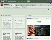 Tablet Screenshot of lalarose22.deviantart.com