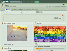 Tablet Screenshot of la34.deviantart.com
