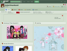 Tablet Screenshot of kimikotohomikomii.deviantart.com