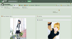 Desktop Screenshot of princehaku.deviantart.com