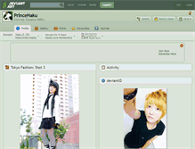 Tablet Screenshot of princehaku.deviantart.com