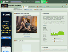 Tablet Screenshot of alistair-fanclub.deviantart.com