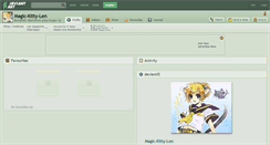 Desktop Screenshot of magic-kitty-len.deviantart.com