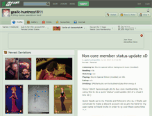Tablet Screenshot of gealic-huntress1811.deviantart.com