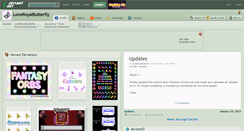 Desktop Screenshot of loneroyalbutterfly.deviantart.com