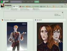 Tablet Screenshot of mergreze.deviantart.com