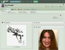 Tablet Screenshot of darwinsangel.deviantart.com
