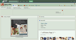 Desktop Screenshot of otani-x-risa.deviantart.com