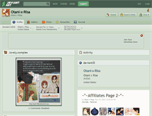 Tablet Screenshot of otani-x-risa.deviantart.com