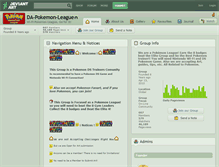 Tablet Screenshot of da-pokemon-league.deviantart.com