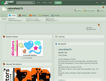 Tablet Screenshot of naturallady76.deviantart.com