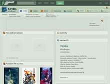 Tablet Screenshot of kirydos.deviantart.com