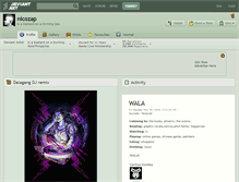 Tablet Screenshot of nicozap.deviantart.com