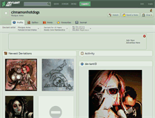 Tablet Screenshot of cinnamonhotdogs.deviantart.com