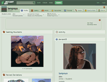 Tablet Screenshot of lamprays.deviantart.com