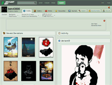 Tablet Screenshot of ben43000.deviantart.com