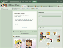 Tablet Screenshot of bubbles-and-mac.deviantart.com